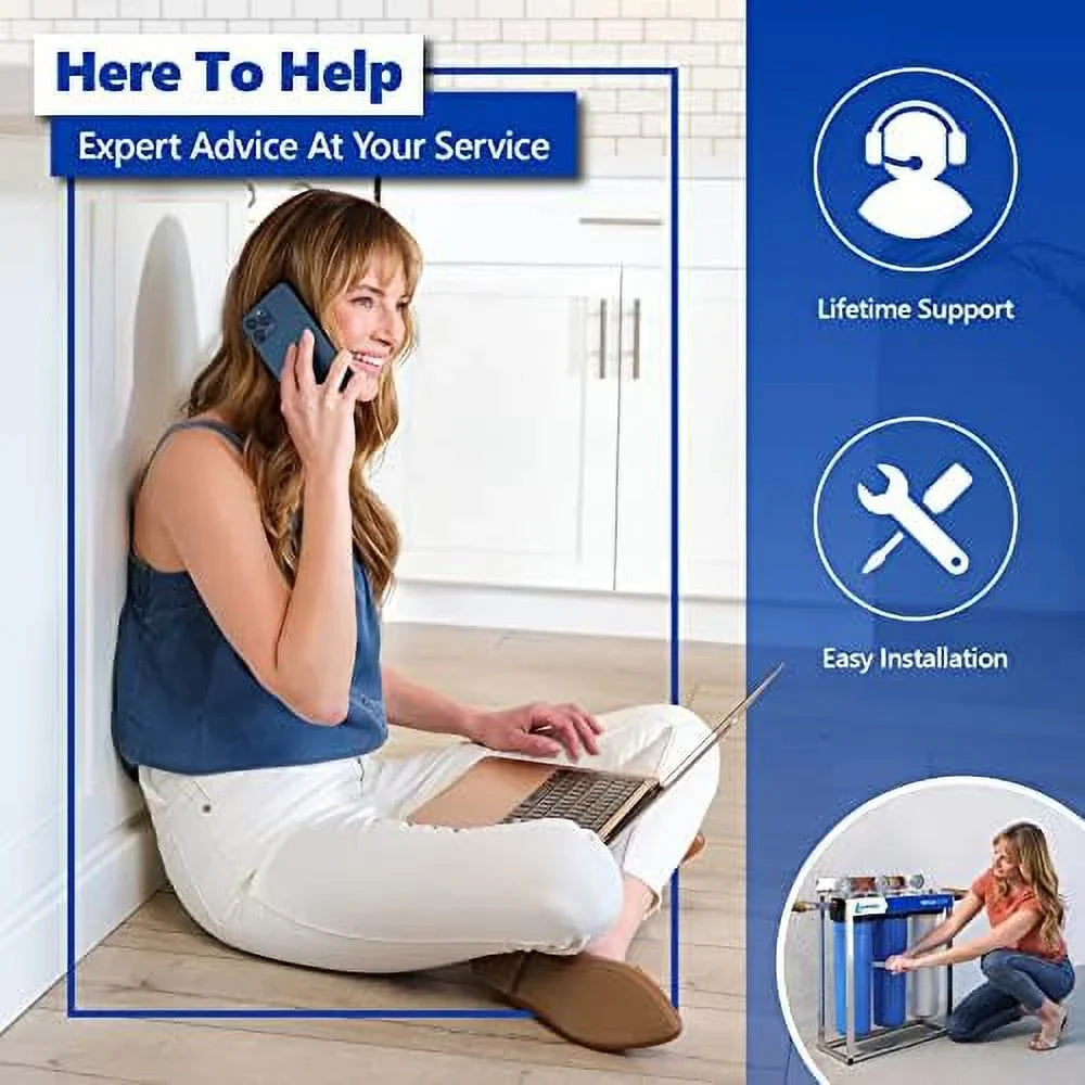 filter large carbon house 5 water whole pack acb filter filtration water filter 20” x 4.5” inch filter water 6 capacity activated block micron replacement