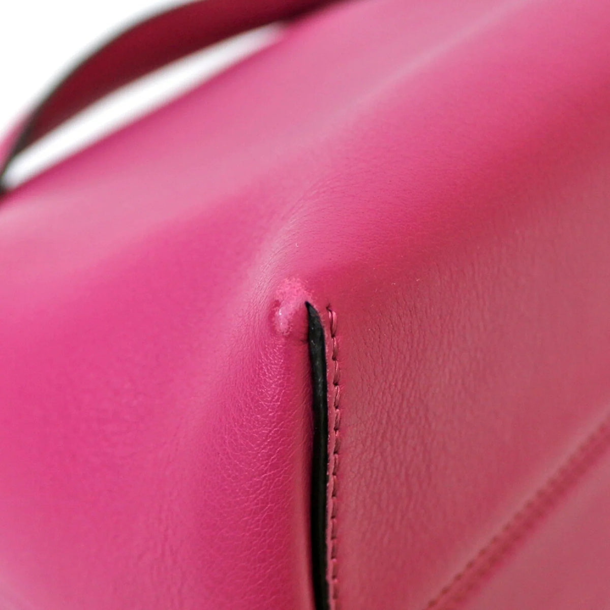 Fendi Women's Shoulder FENDI Pink Pre-Owned (Fair) Bag Leather Visaway