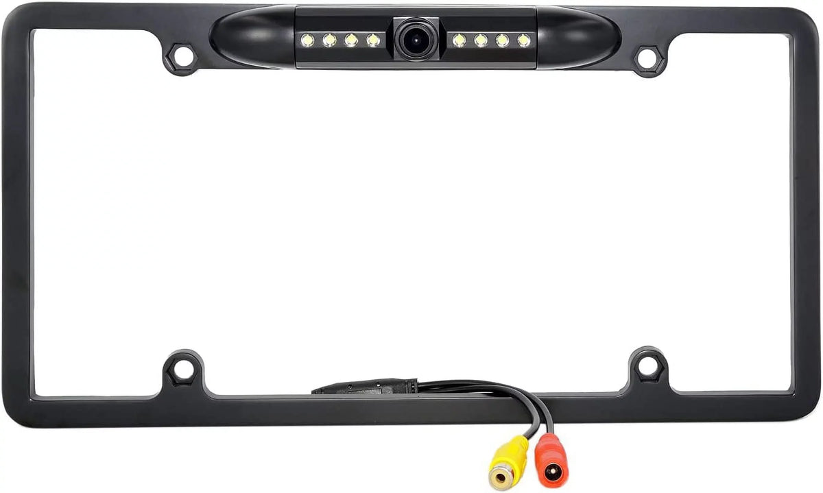 Rearview Camera Frame for ALPINE Backup ILXF409 Black License Plate ILX-F409
