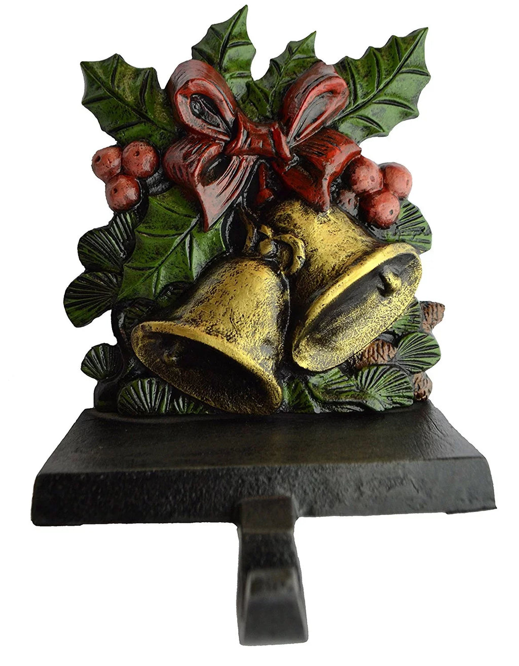 Stocking and (Bell) X Christmas 7 Perfect 3.5 Cast Weighs Holder, Decor, Hook, Lulu Durable Measures Iron Strong inches, 5.5 Designed, lbs,