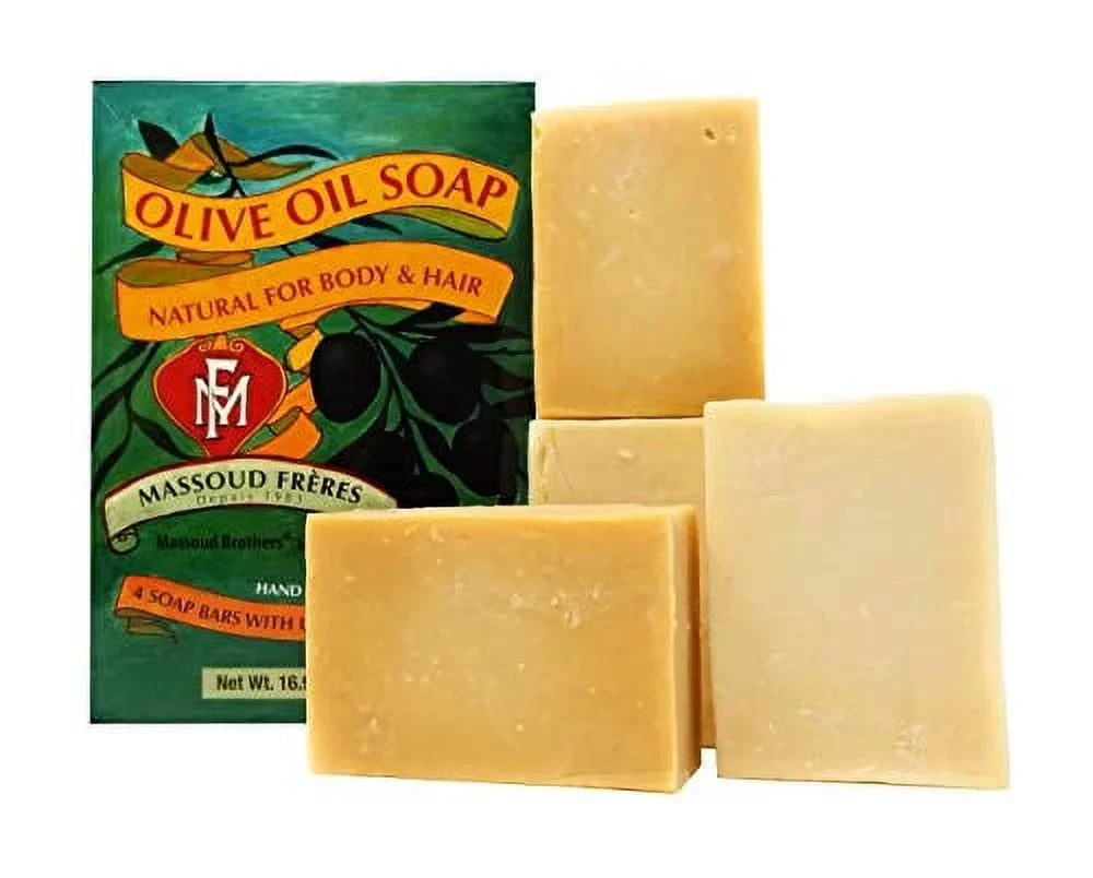 Bars Feres, Made Box, Hair, from Four Massoud soap Per 16.93 Body for Lebanon, Lavender Olive Hand Imported by Vegan Ounce and Scented Oil