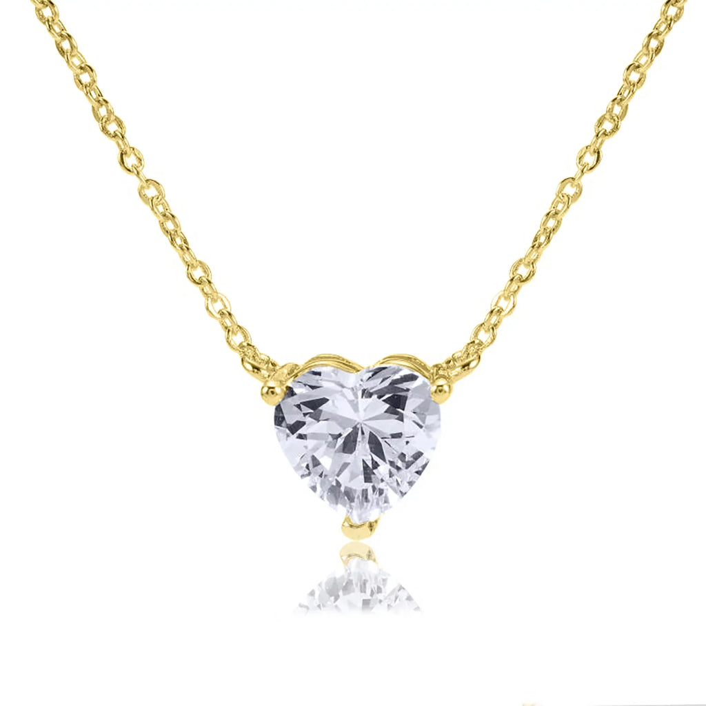 Inc Teens Blue Heart for Gold Necklace Boutique Box Women, Pendant 8mm