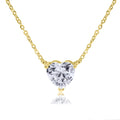 Inc Teens Blue Heart for Gold Necklace Boutique Box Women, Pendant 8mm