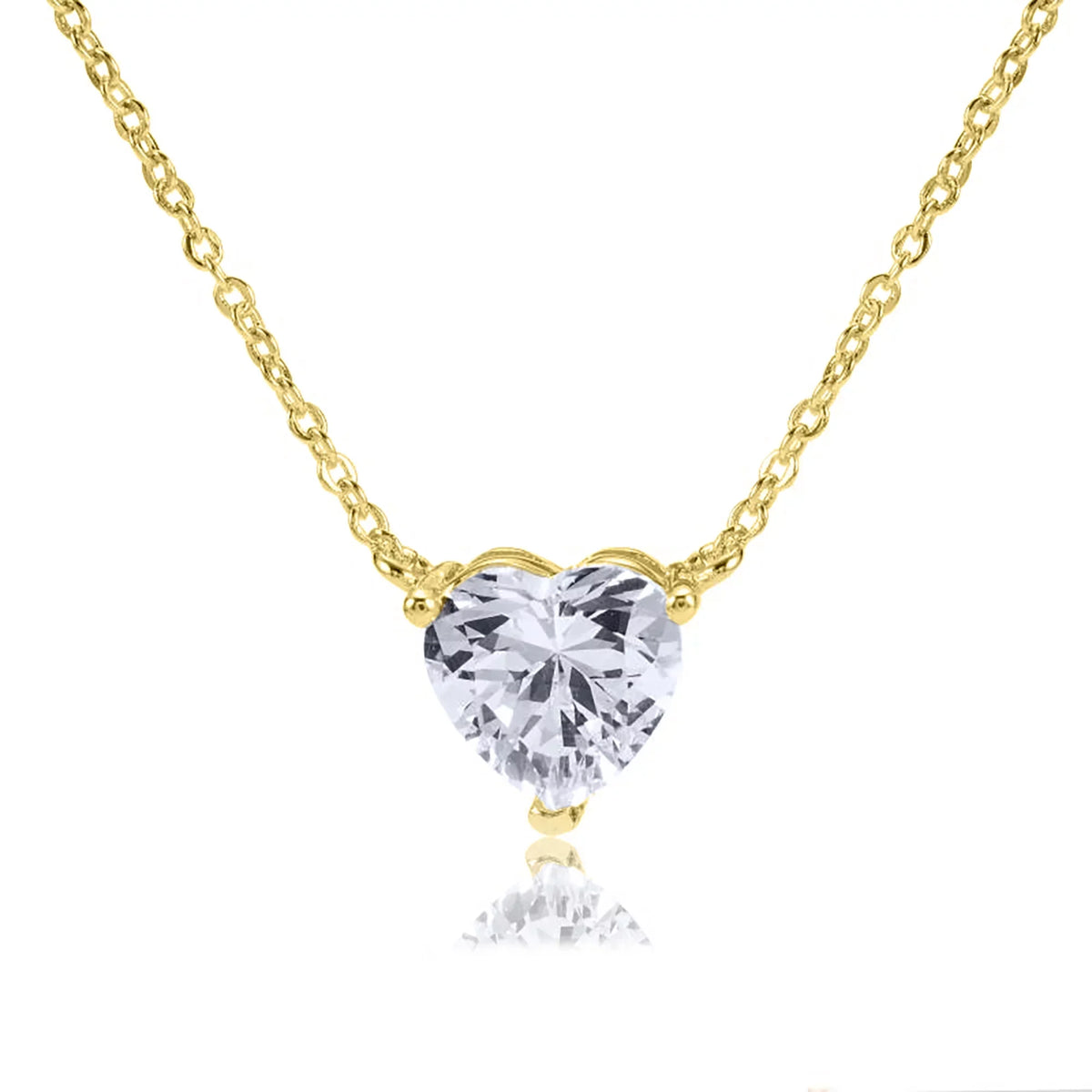 Inc Teens Blue Heart for Gold Necklace Boutique Box Women, Pendant 8mm