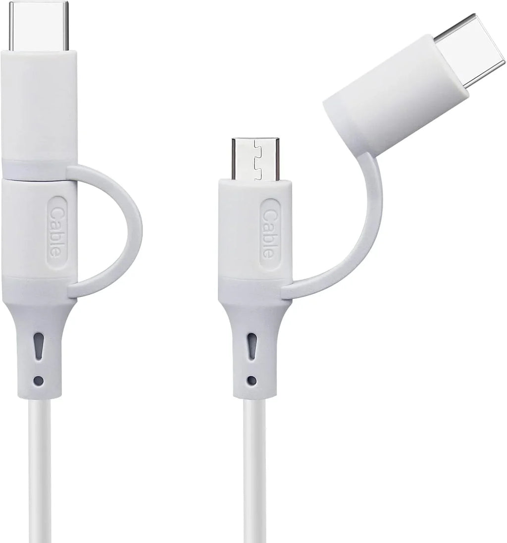 Smays Power for USB and Transfer - Cable (2-Pack) Support Data Alexa Micro Cord Charger 6ft Replacement