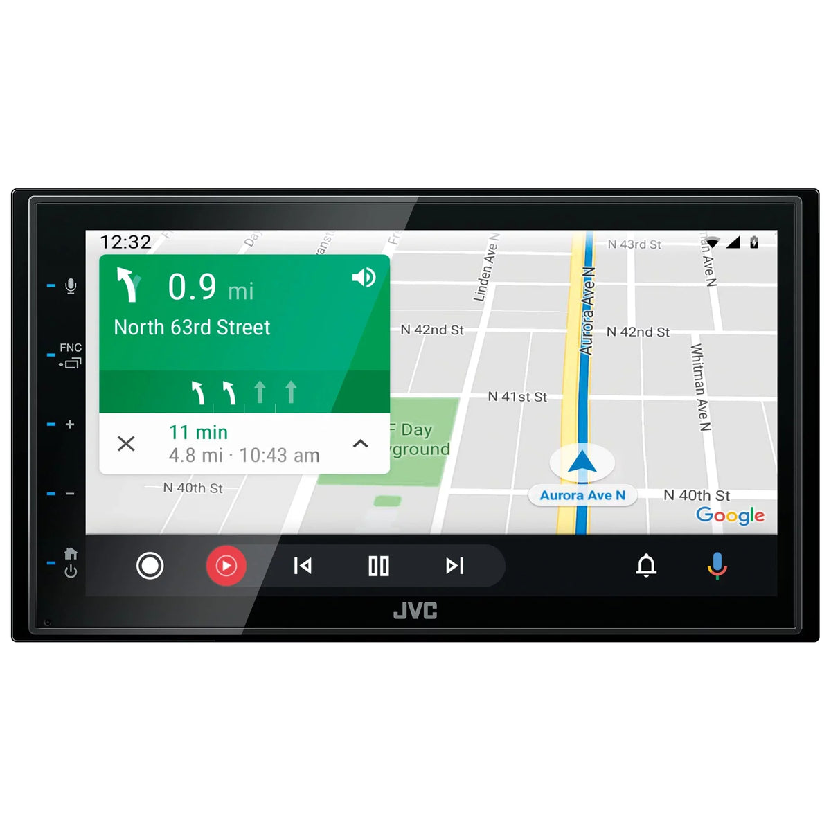 03-06 Digital JVC and Antenna Wiring Adaptor, Dash with CarPlay/Android Media Auto Apple Bundle Kit, Harness with JVC Compatible Receiver Wrangler, 6.8" KW-M560BT -