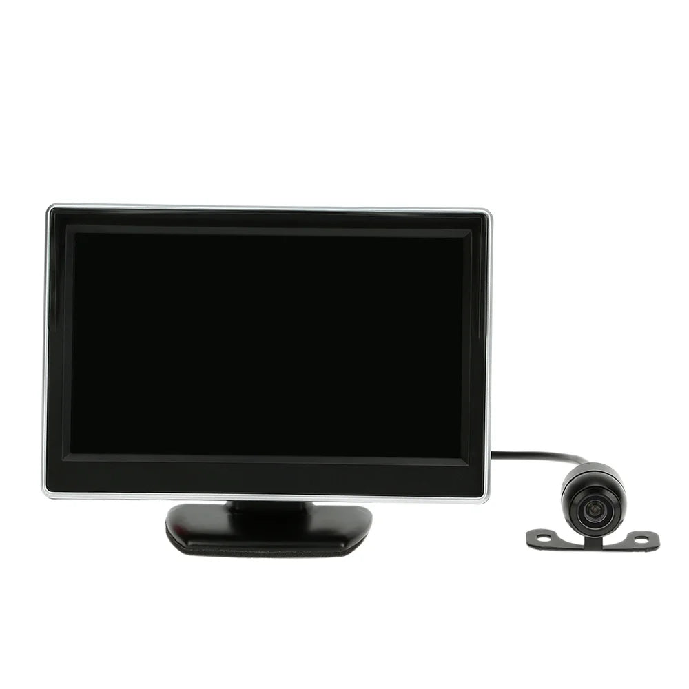Parking - System with Safe Assistance TFT LCD View Camera Backup Inch Car for Monitor 5 Rear Display and Parking Reverse