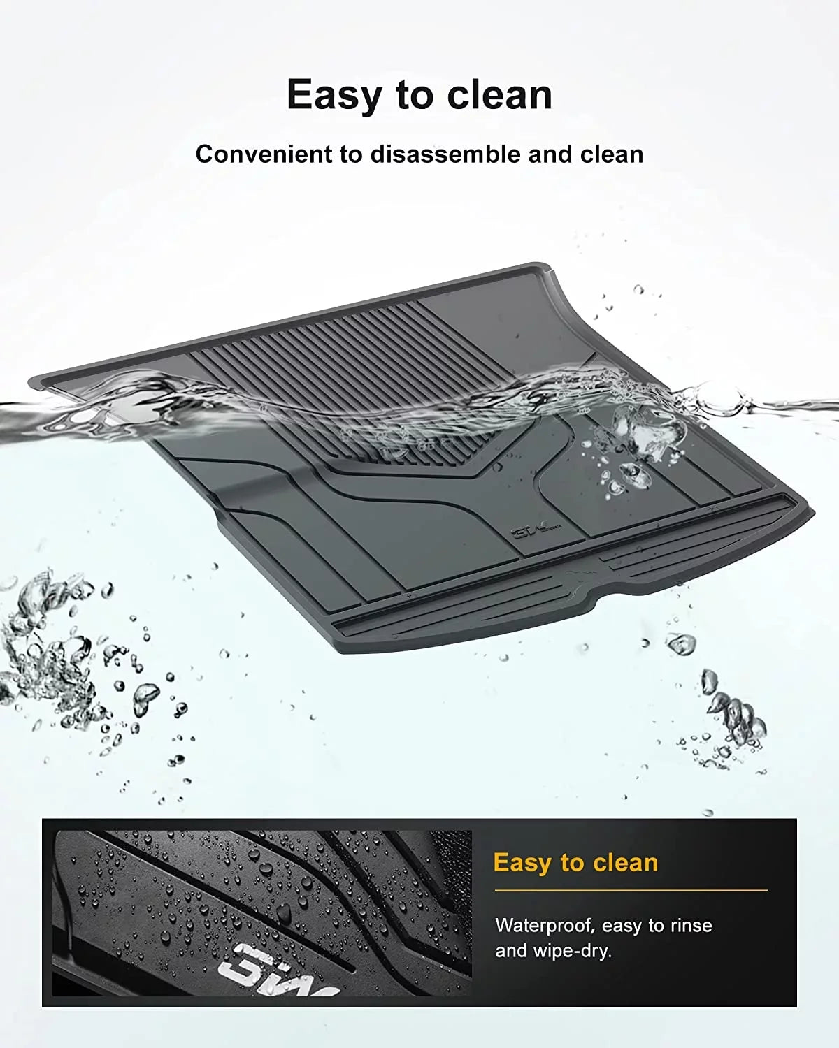 Mat 2020-2023 3W Floor All Trunk Weather Liner Cargo Custom for Y TPE Black Model Tesla Mat Car Fit