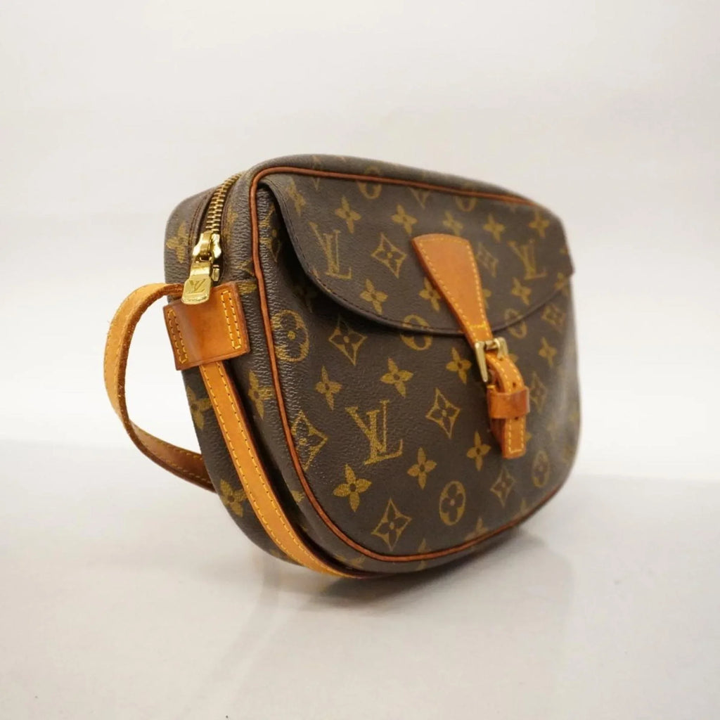 Louis (Good) MM Pre-Owned Vuitton Shoulder Jeune Brown M51226 Monogram Fille Bag Ladies