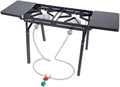 Folding Burner Bayou Classic Side Double Shelves DB375, with